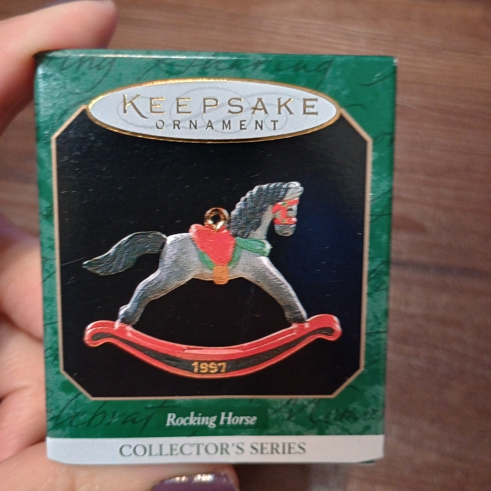 Vintage 1997 Hallmark Keepsake Christmas Ornament Miniature Rocking Horse